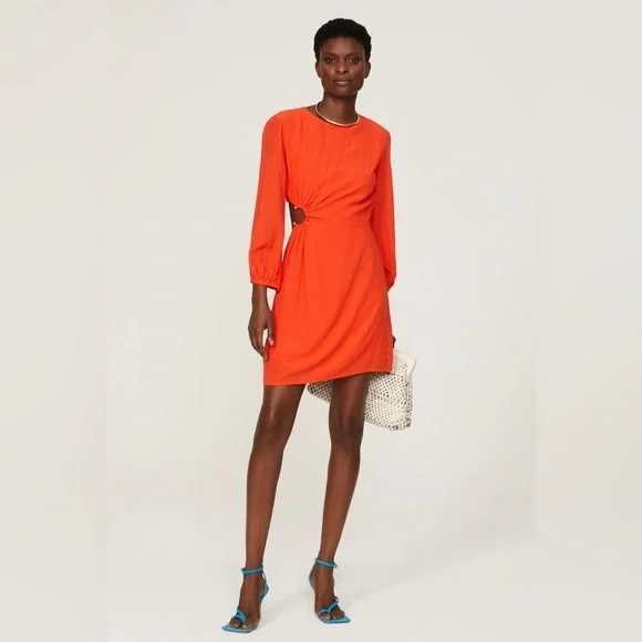 bash orange dress ba&sh | Bonica Dress | S